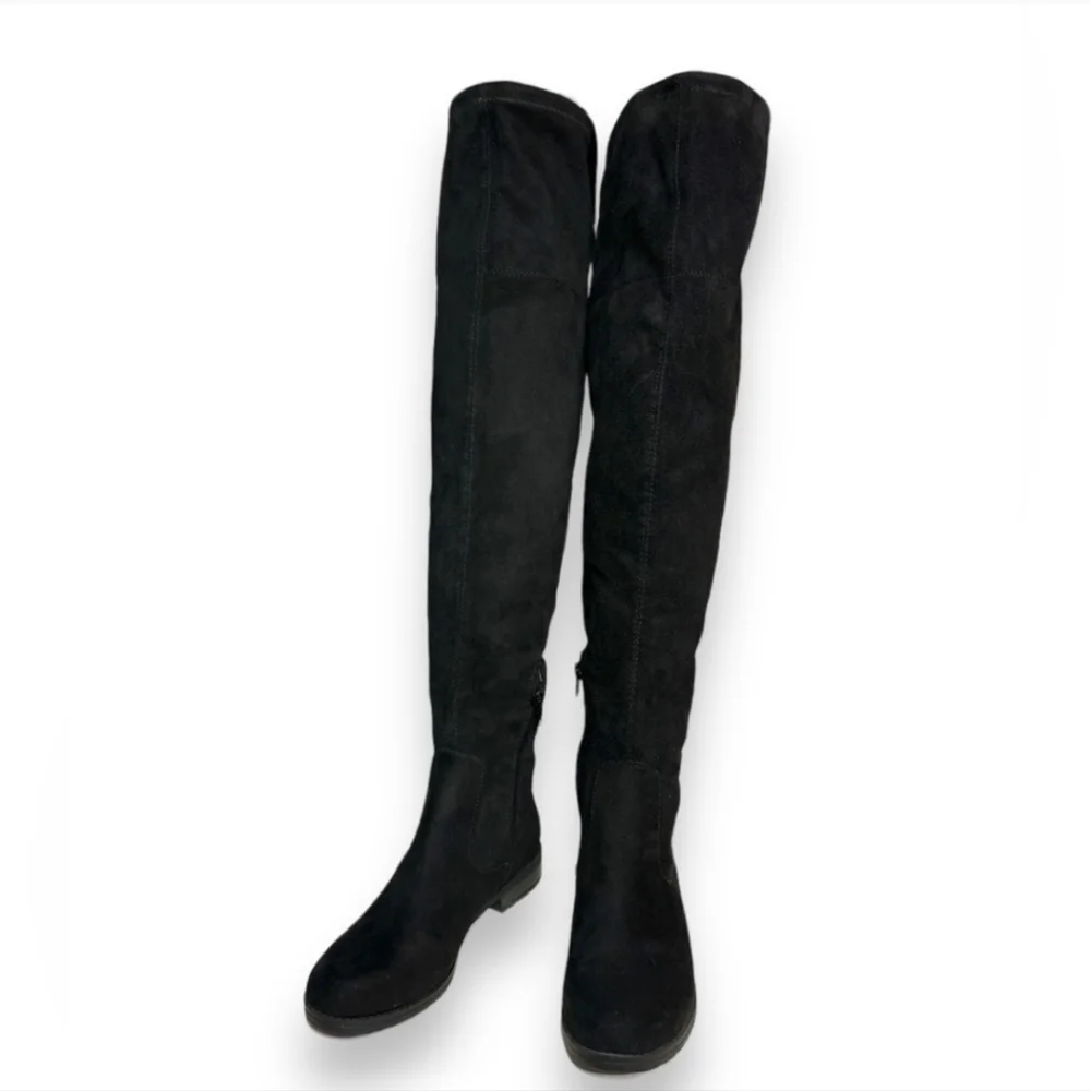 UNISA Unhuhvana Over The Knee Tie Back Sock Boot NWOB
